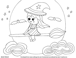 Simply do online coloring for cute little witch coloring pages directly from your gadget, support for ipad, android tab or using our web feature. Cute Witch Coloring Page Digi Stamp Cup817266 70151 Craftsuprint