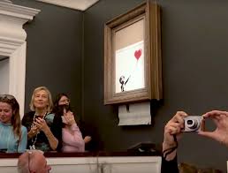 The painting is a reproduction of one of the most iconic graffiti murals banksy has ever produced. Banksy Says Shredded Painting Was Supposed To Be Destroyed Entirely Spin
