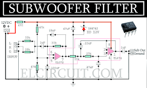 Complete Subwoofer Filter Circuit Tl072 Subwoofer Audio Amplifier Subwoofer Amplifier