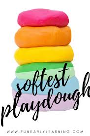 Fun Silky Soft Play Dough Recipe For Kids In 2020 Soft Play Dough Soft Playdough Recipe Playdough Recipe