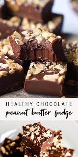 Healthy Chocolate Peanut Butter Fudge Video Recipe Video Vegan Desserts Food Videos Desserts Healthy Desserts