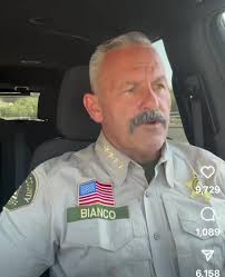 CHAD BIANCO...Riverside County, CA Sheriff! There are at least 20 racist  dog whistles in this short video! LISTEN VERY CLOSELY to his chosen  wording! This is aggressive racist NARCISSISM with a ...