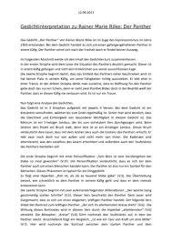 Check spelling or type a new query. Gedichtanalyse Der Panther 12 09 Gedichtinterpretation Zu Rainer Marie Rilke Der Panther Das Gedicht Der Panther Von Rainer Marie Rilke Ist Im Zuge Des Studocu