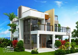 Its architectural makeup is compiled of horizontal clapboard siding, gabled dormers, an extended covered front porch, and a stacked stone perimeter skirt. Modern Contemporary House Design With 4 Bedrooms Cool House Concepts