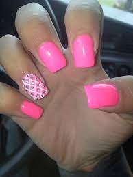 Then apply 2 coats of pink bubble gum acrylic paint to the nails. 60 Best Pink Acrylic Nail Art Designs