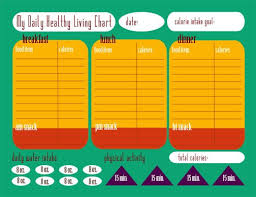 calorie tracking chart free printable food calorie chart