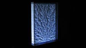 Lightning glass sculptures for sale. Huge 2 5 Million Volt Captured Lightning Sculpture Being Discharged Youtube