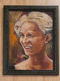 BERNARD GOSS AFRICAN AMERICAN ARTIST PAINTING OIL FRAMED COA MARG GOSS  BURROUGHS