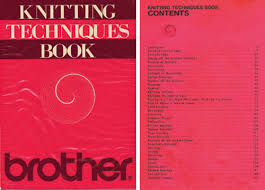 BROTHER KNITTING TECHNIQUES BOOK 888123 – Hong Kong Knitting ...
