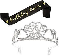 Sweet 16 Birthday Crown And Sash Pin On Sweet 16 Parties