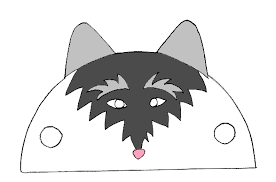 Coloriage et création pour enfant bienvenue au théatre de. Imprimer Le Modele De Marionnette A Doigt Loup