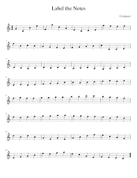 Various bass notes on staff. Treble Clef Note Naming Worksheet Sheet Music For Piano Solo Musescore Com