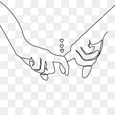 Couple Hands Line Art Valentines Special Fall In Love Little Hearts One Drawing Of Joining One Line Art Couple Line Art Red Hearts Png Transparent Clipart Im Line Art Hand Lines