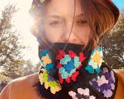 CROCHET PATTERN Colorful Granny Square Balaclava Pattern Only