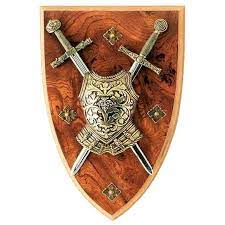 Best match ending newest most bids. Excalibur Charlemagne Miniature 2 Sword Wall Plaque