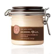 Baume Corporel Beurre De Karite Huile De Sesame Spa Wisdom Afrique The Body Shop Beurre De Karite Huile Corporelle The Body Shop