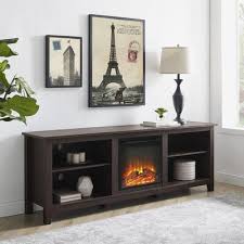 Birch Lane Tv Stand With Fireplace Beachcrest Home Sunbury Tv Stand For Tvs Up To 70 Color Espresso Fireplace Included Yes Home Furniture Home Decor