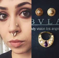 new gold set for high nostrils septum nose earrings nose jewelry body jewelry