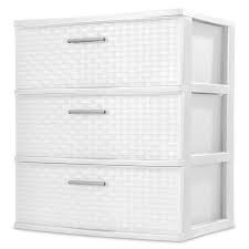 Get 5% in rewards with club o! Sterilite 3 Drawer Wide Weave Tower White Walmart Com Walmart Com