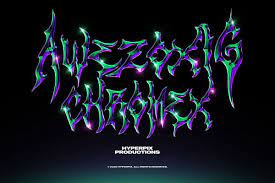 Chrome Text Styles Chrome Text Metal Font Chrome Art