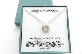Sister aunt grandma friend female turning 60. 60th Birthday Gifts For Women 60th Birthday Sterling Silver Etsy