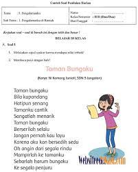 Contoh Soal Puisi Beserta Jawabannya Guru Galeri