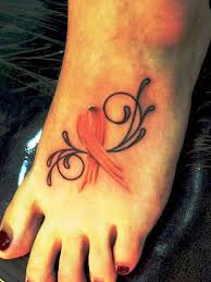 One such tattoo is the cancer ribbon tattoos. 42 Magnificent Cancer Ribbon Tattoo Designs For Foot