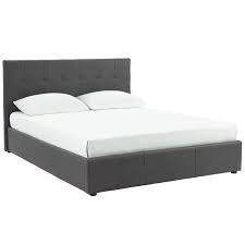 Coordinate with the double/queen headboard, cubbie bench and other bedroom furniture. Nspire Hydraulic Lift Platform Storage Bed Queen Grey 101 277q Gy Reno Depot