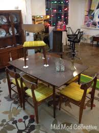 Classic Mcm Stanley Dining Table With 6 Danish Style Chairs Available Now At Mid Mod Collective Email Dining Room Table Table And Chairs Danish Style Chairs