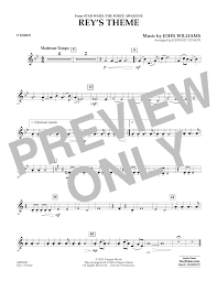 What is a french horn in music? Rey S Theme From Star Wars The Force Awakens F Horn Sheet Music Johnnie Vinson Concert Band