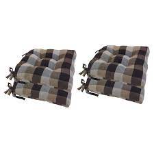 arlee 16 x 16 in buffalo check woven plaid chair pad set of 4 plaid chair chair pads rocking chair cushions