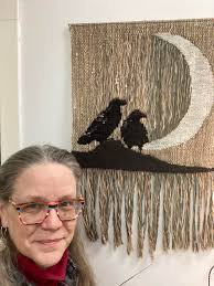 John and I are thrilled with a piece we commissioned from friend and fiber  artist Petra Guenthner Johnson. Her original design is based