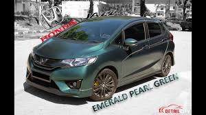 Steve s, owner of a 2015 honda fit from deridder, la. Honda Jazz Wrapped In Emerald Pearl Green Youtube