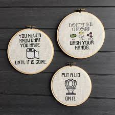 Learn about the spruce crafts' editorial process. 3 Bathroom Humor Cross Stitch Patterns Charts Instant Download Sale Cross Stitch Patterns Stitch Patterns Cross Stitching
