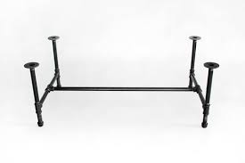 It's a sturdy table that can be made in a variety of sizes and heights. Black Pipe Table Base 3 4 Coffee Table Legs Diy Stand Etsy
