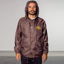 Brixton Tanka Windbreaker Jacket Brown Everythinghiphop Com
