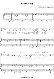 Download Santa Baby Sheet Music Christmas Piano Sheet Music Download