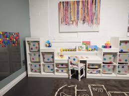 Ikea Hack Trofast Storage System Sundvik Chair Ribba Picture Ledge Dream Desk Ikea Playroom Playroom Storage Ikea Toy Storage