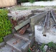 Just moved. New garden has rotted railway sleepers. Anyone ...