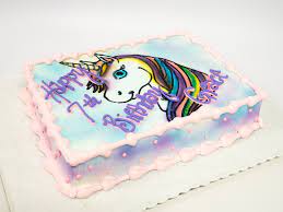 I split the recipe carefully into 2 batches and baked 9. Photo Of A Unicorn Birthday Sheet Cake Patty S Cakes And Desserts