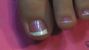 Classic French Tip Request Toe Nail Art Tutorial Youtube