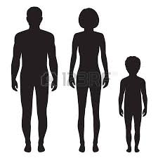 Hombre Y Mujer De Pie Siluetas Vector Silueta De Chica Silueta Hombre Siluetas Femeninas