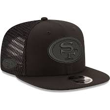 Black 49ers Hat New Era Men S San Francisco 49ers New Era Black Mesh Fresh Tonal 9fifty Adjustable Snapback Hat Snapback Hats Black Mesh New Era