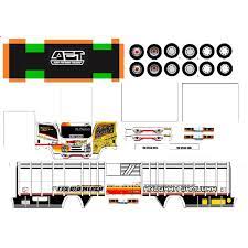 Diagram miniatur truk / foto gambar cara membuat miniatur truk kayu terbaru. Miniatur Truk Papercraft Lembaran Stiker Skala 1 50 Shopee Indonesia