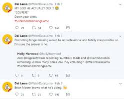 Well, take your favorite 80's or 90's flick, mix in a live staged reading Six Nations Brian Moore Secretly Uses Drinking Game Words Daily Mail Online
