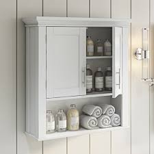 We'll teach you how to mount one on your wall properly. Riverridge Home Somerset Collection 2 Door Bathroom Storage Wall Cabinet With 1 Open Shelf And 2 Interior Shelves White Walmart Com Walmart Com