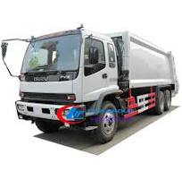 6x4 ISUZU FVZ 16m3 Rear loading garbage compactor refuse ...