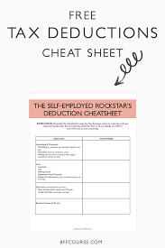 Tax Deductions Write Offs Self Employed Entrepreneur Creative Entrepreneur In 2020 Small Business Tax Business Tax Deductions Business Tax