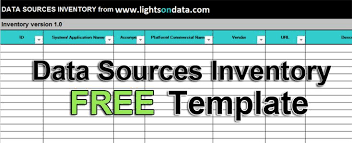 How To Create An Inventory Of Your Data Sources Free Template Data Master Data Management Enterprise Architecture
