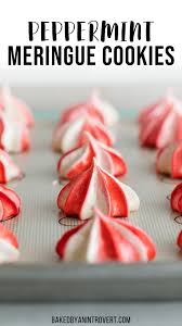 Peppermint Meringues Recipe Peppermint Meringues Peppermint Dessert Meringue Cookies Christmas